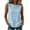 WLY-Blue, variant on Tank Tops for Women Sleeveless Crewneck Shirts Casual Loose Fitted Side Buttons Summer Cami Blouses
