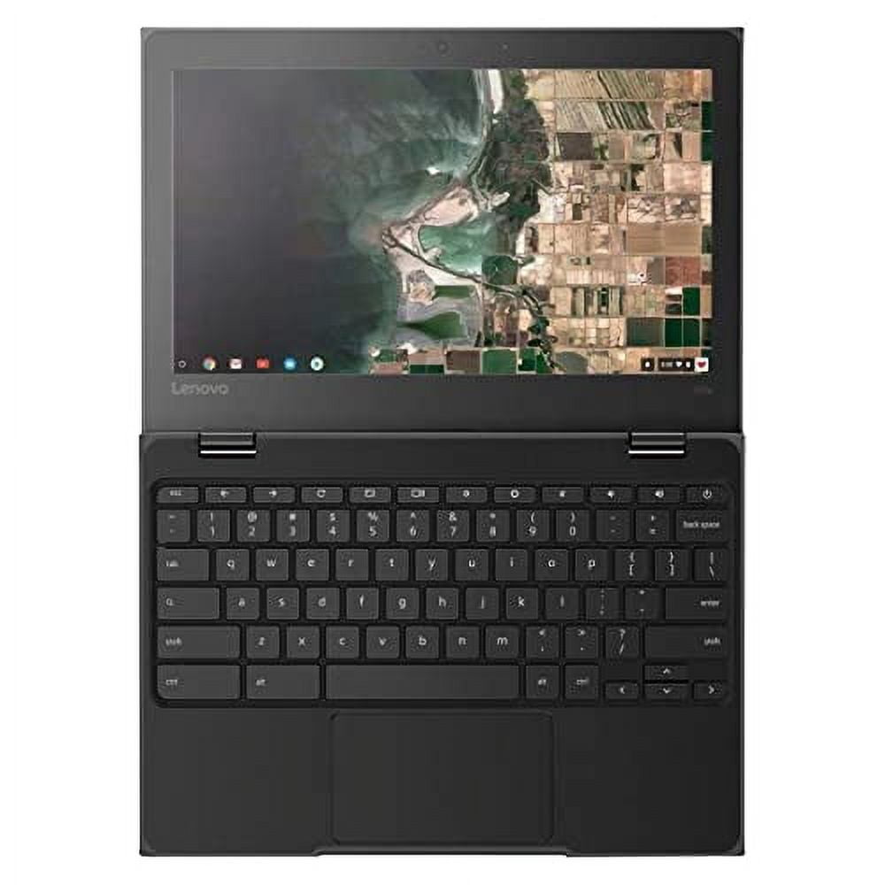 Lenovo Chromebook 100e 2nd Gen 11.6" HD Notebook Computer, Intel Celeron N4020 1.10GHz, 4GB RAM, 32GB eMMC Flash Memory, Chrome OS, Black