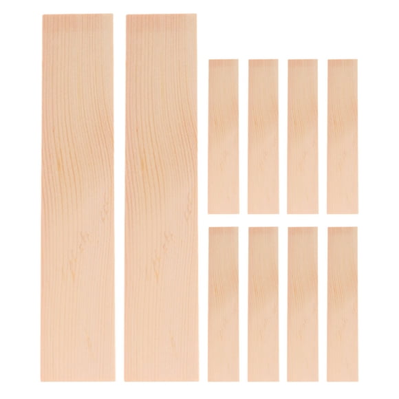 Miangastore 10pcs Rectangle Pine Wood Board Home Renovation Furniture Making Diy Craft Natural Diy Wood Planks Wooden Board For Crafts