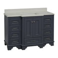 thumbnail image 2 of Nantucket 48" Bathroom Vanity with Marine Gray Cabinet and Quartz Top, 2 of 6