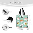 thumbnail image 4 of Xecao Kawaii Sushi for Tote Bag: spacious with inner pockets, ideal for work, shopping, or travel., 4 of 9