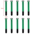 thumbnail image 1 of 10Pcs Nylon Cable Ties Reverse Buckle Strap 2cm Width Reusable Magic Self Adhesive Tape Fastener Hook Loop Fixed Strap Durable 20x2cm-Green 10Pcs, 1 of 6