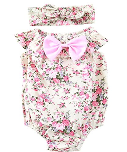 vintage floral romper baby