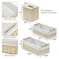 thumbnail image 2 of Sorbus Paper Rope Bathroom Baskets & Tissue Holder Set, 2 of 5