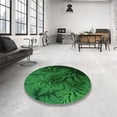 thumbnail image 3 of Ahgly Company Indoor Rectangle Patterned Deep Emerald Green Area Rugs, 5' x 8', 3 of 6