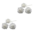 thumbnail image 1 of Naiovety 50 piezas de flores artificiales para interiores, fiestas, bodas, rosas de simulación. Blanco 2Conjunto, 1 of 6