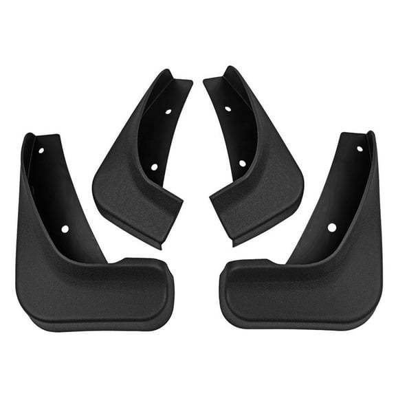 MudFlap Splash Guards For Ford Fusion 2013-2020, No Drilling Mud Guards Decorative Accessories, Custom 4pc Tire Protector-black