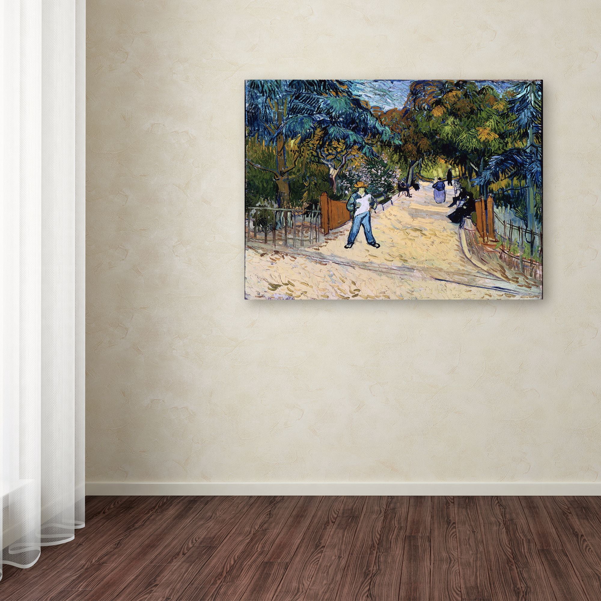 Trademark Fine Art 'Entrance To The Public Gardens In Arles' Canvas Art by Van Gogh