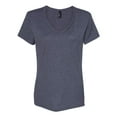 thumbnail image 4 of Hanes Womens Nano-T V-Neck T-Shirt, L, Charcoal Heather, 4 of 4