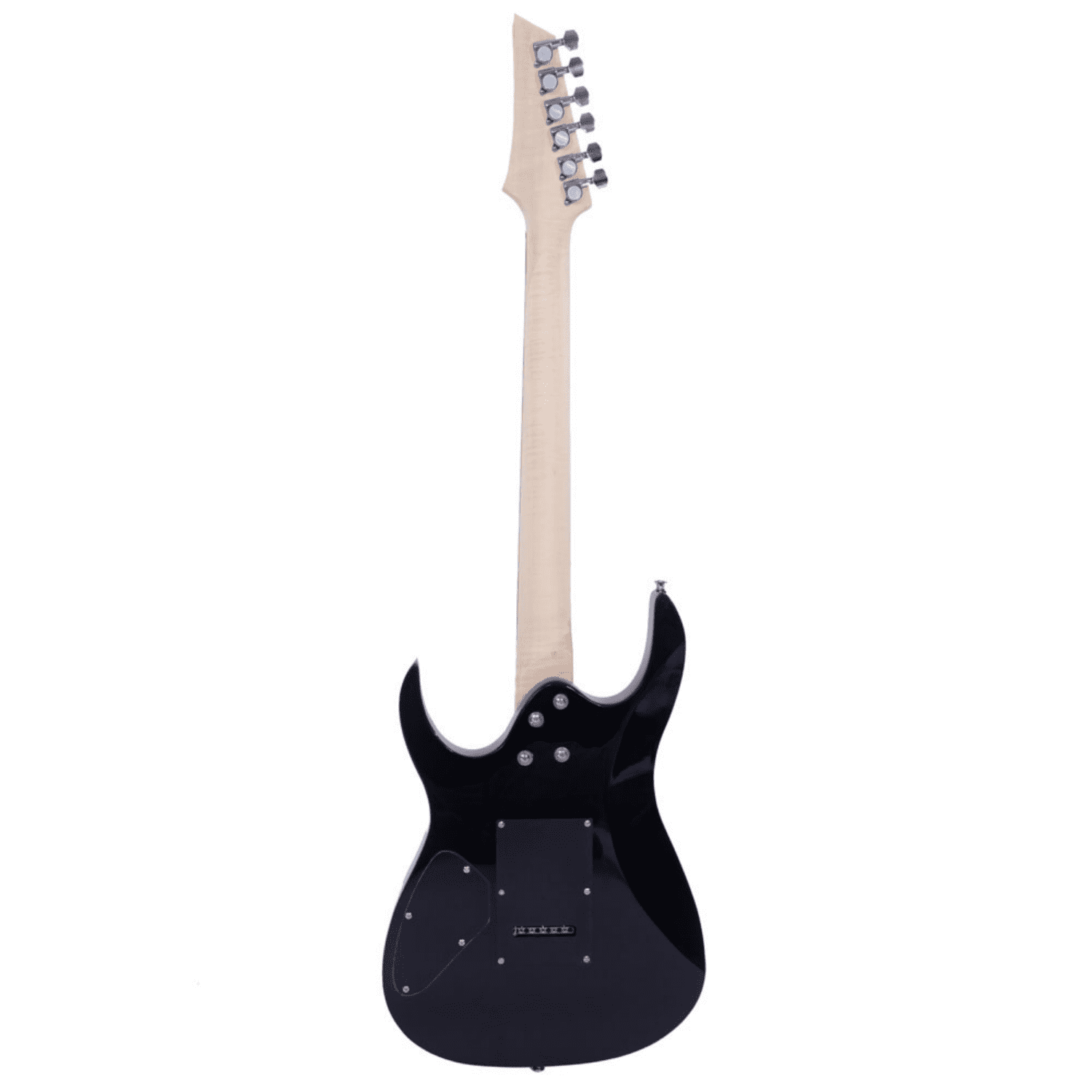 Hassch 39in Beginner Electric Guitar Starter Kit with Bag, Strap, Paddle, Rocker, Cable and Wrench Tool, Black