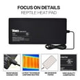 thumbnail image 3 of iPower Reptile Heat Pad Under Tank Terrarium Warmer Heating Mat for Turtle, Lizard, Frog, Snake, Reptile, and Other Small Animals, 8X18 Inch, 24W 8 X 18 Inch 1 Pack, 3 of 7