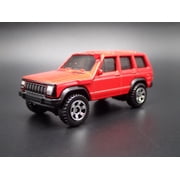 Open Box 1984-2001 JEEP CHEROKEE XJ SPORT 4 DOOR RED 164 SCALE DIECAST MODEL CAR