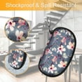 thumbnail image 4 of Fintie Eyeglasses Case with Carabiner, Hard EVA Shockproof Glasses Box Travel Zipper Sunglasses Carrying Bag, Blooming Hibiscus, 4 of 6