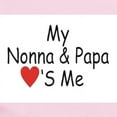 thumbnail image 2 of CafePress - Nonna And Papa Heart Red Infant Bodysuit - Baby Light Bodysuit, Size Newborn - 24 Months, 2 of 4