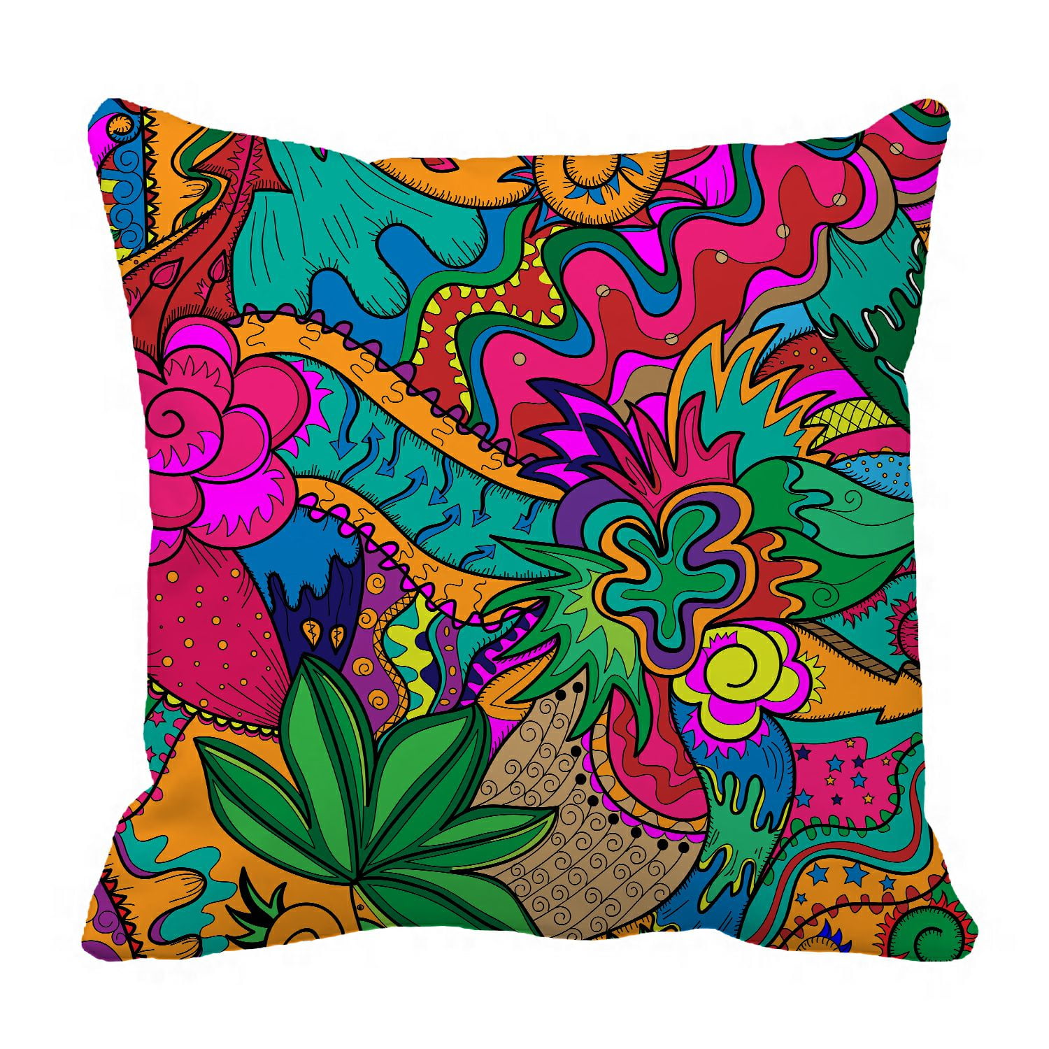 ABPHQTO Abstract Drawing Stoner Art Pillow Case Pillow Cover Pillow Protector Two Sides For