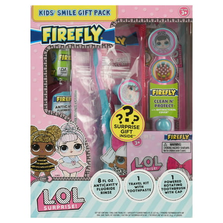 Firefly LOL Surprise Kids' Smile Toothpaste, Toothbrush and Mouthwash Gift
