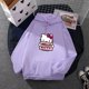 thumbnail image 3 of Sudadera con capucha de dibujos animados Sanrio Hello-Kitty para mujer, sudadera de moda coreana para niñas, ropa modelo de primavera y otoño, ropa informal de manga larga, 3 of 5