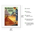 thumbnail image 2 of New Mexico and Arizona Rockies - Land of History and Mystery - Union Pacific Railroad - Vintage Travel Poster by The Willmarths c.1925 - Fine Art Rolled Canvas Print 16in x 20in, 2 of 4
