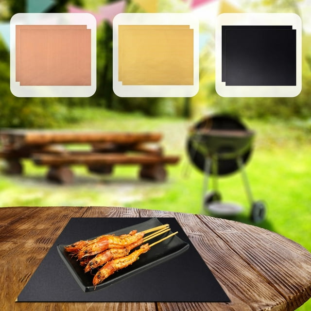 Liquidation! Gspmoly Tapis Ignifuge pour Four de Camping Rond Tapis de Gril Ignifuge Tapis de Gril pour Patio Gazon Accessoires de Gril d'Extérieur Portable Réutilisable Liquidation