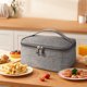 thumbnail image 5 of Caja Caliente Portátil para Almuerzo, Almuerzo Caliente USB, Mini Almuerzo Caliente, Contenedor de Almuerzo Caliente, Bolsa de Almuerzo, Bolsa de almuerzo calentada por USB, Bolsa Térmica, Gris, 5 of 7