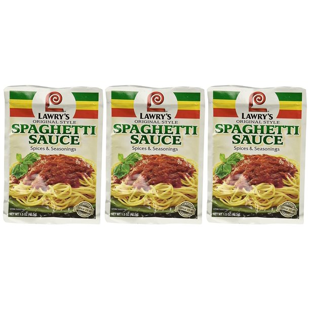 Lawrys Original Spaghetti Sauce Mix 3 pack