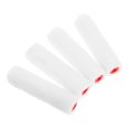 thumbnail image 4 of 4 fundas de algodón para rodillos de pintura, recambios pequeños para rodillos, pinceles, suministros para pintar en casa, manualidades, bricolaje, color blanco, 4 of 8