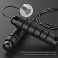 thumbnail image 3 of Jump Rope, Tangle-Free Rapid Speed Jumping Rope Cable with Ball Bearings for Women, Men, and Kids, Adjustable Steel Jump Rope Workout with Foam Handles for Fitness, Home Exercise & Slim Body, 3 of 14