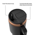 thumbnail image 4 of Contigo 30 oz Stainless Steel Water Bottle Tumbler with Straw – Leak-Proof Insulated Travel Mug, Reusable Water Bottle, Side Handle, Black/Bronze, 4 of 7