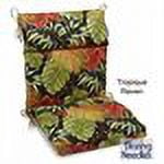 Blazing Needles 18" x 38" Tropique Raven Outdoor Chair Cushion