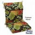 thumbnail image 2 of Blazing Needles 18" x 38" Tropique Raven Outdoor Chair Cushion, 2 of 3