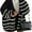 Black stripes, variant on Women's Oversized Cardigan Sweater 2025 Autumn Long Lantern Sleeve Knitted Open Front Lightweight Sweater Jacket