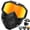 Orange, variant on Detachable Full Face Goggle Mask, Anti-Fog & Impact Resistant Lens, Reusable Protective Shield for Construction, Woodworking, Grinding, Welding