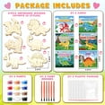 thumbnail image 3 of Juego de tarjetas de San Valentín y pintura de madera de dinosaurio para manualidades (24 juegos), 3 of 7