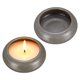 thumbnail image 1 of Uxcell 2Pcs Soporte para Velas de Té de Piedra, Hecho a Mano, Decoración Cerámica para Centro de Mesa, Marrón Gris, 1 of 6