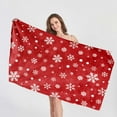 thumbnail image 3 of Fleece Blanket Polyester Blanket Blanket, 1Pc Christmas Blanket Throw Blanket Cotton, Red A, 3 of 7