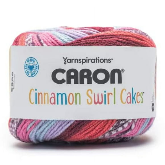 Caron Cinnamon Swirl Cakes Yarn - Strawberry Swirl