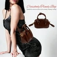 thumbnail image 3 of WHAMVOX  Cylinder Shape Pouch Women Bag Ladies Mini Crossbody Bags Miss Khaki, 3 of 8