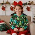thumbnail image 2 of Uorisanigo Toddler Sweatshirt Cute Christmas Tree Crewneck Pullover Tops Novelty Ruffle Shoulder Sweatshirt for Girls Fall Winter Spring Clothes Sweater Hoodies, 2 of 7