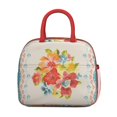 thumbnail image 2 of Lunch Bag Lunch Box for Women Reusable Insulated Lunch Cooler Bags,Large Capacity for Work Travel Picnic,Water-Resistant Pioneer Colorful Floral Lunch Tote Bag Gifts for Woman Mom Red, 2 of 6