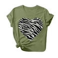 thumbnail image 2 of LSLJS Mode Femmes T-shirt à Manches Courtes Imprimé Saint-Valentin, Hauts Graphiques Originaux, Cadeaux pour Femmes, 2 of 3