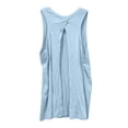 thumbnail image 5 of WAYUTE Tank Tops for Women Oversized Round Neck Sleeveless Tank Tunic Soft Breathable Tennis Gym Solid Color Cover Up Shirt,Light Blue,3XL, 5 of 6