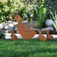 thumbnail image 4 of Estatua De Jardín De Metal, Siluetas De Pato, Letreros De Animales De Estaca Para Decoración Al Aire Libre 4 Uds. Inevent HA034730-00, 4 of 6