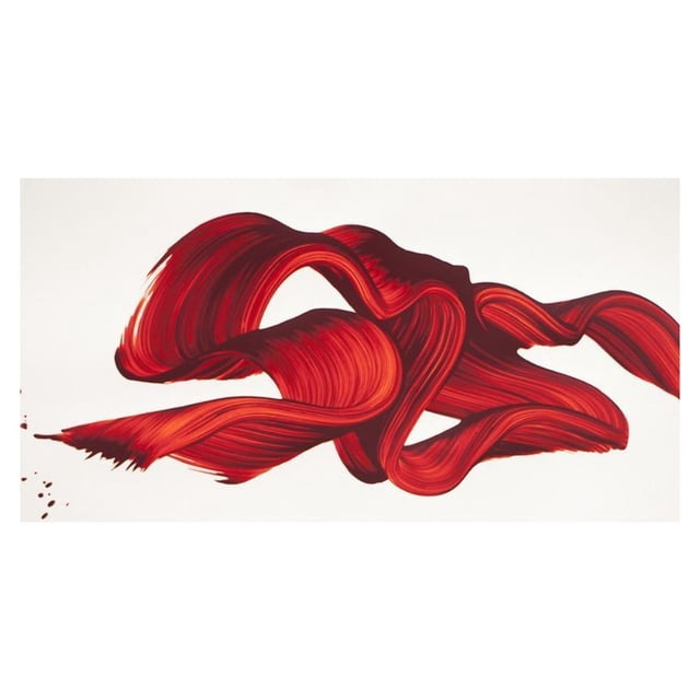 Cuadro Decorativo Impreso 40x60cm Ondas Rojas
