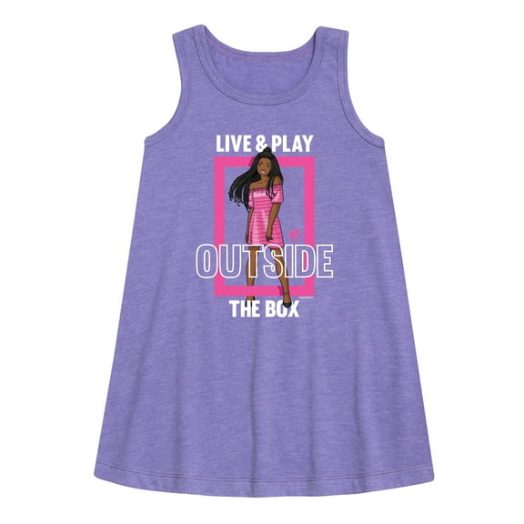 Barbie - Live & Play Outside the Box - Toddler and Youth Girls A-line Dress