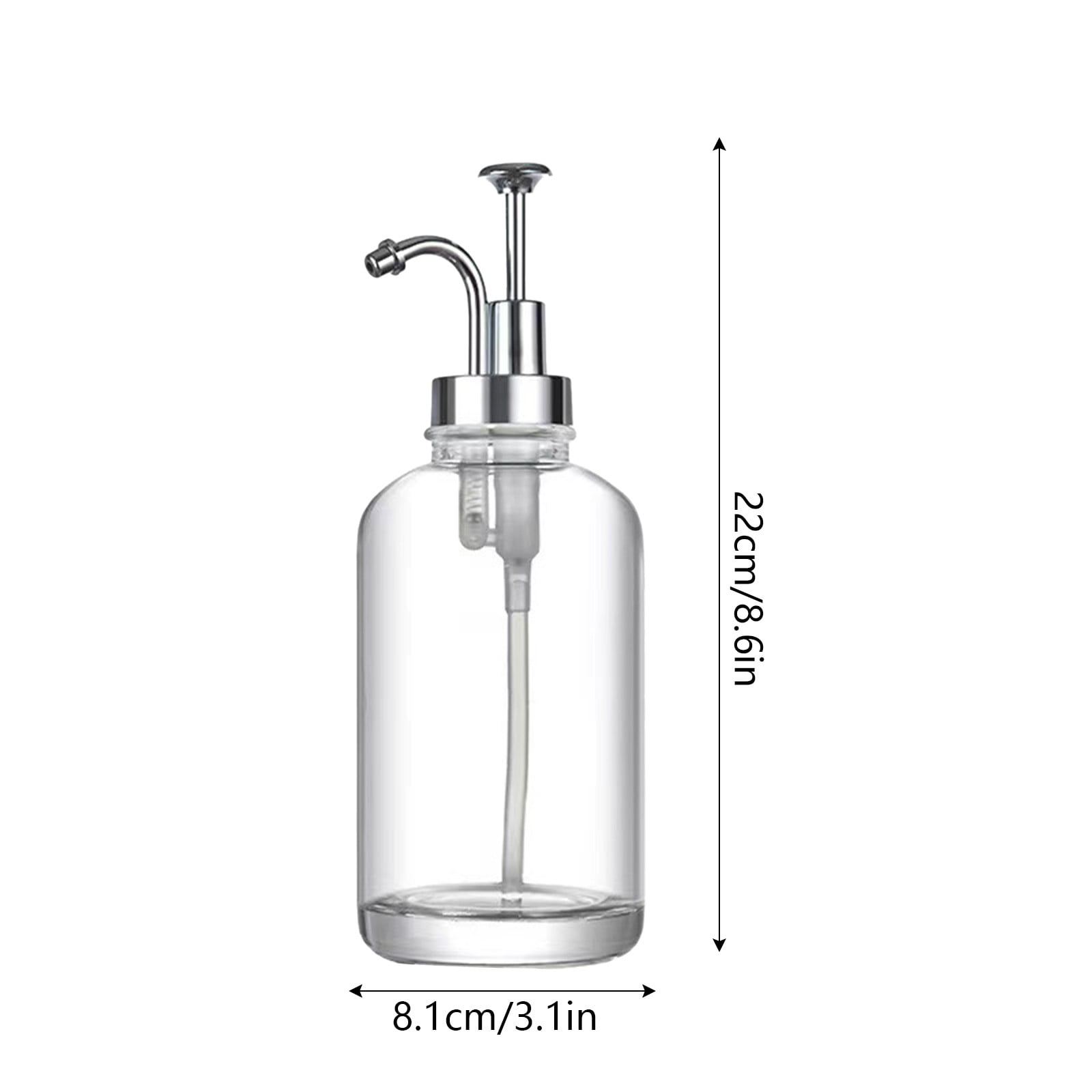Huayishang Water Bottle Coffee Syrup Dispenser Coffee Dispenser Glass Syrup Bottle Coffee Syrup Bottle Dispenser for Coffee Bars Home Decoration, Kitchen Essentials Clearance Sale Gold