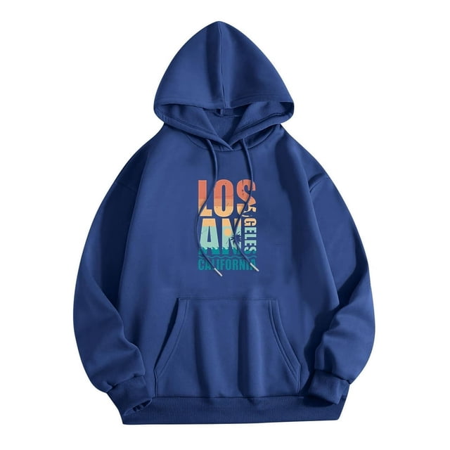 Femmes Plain Basics Brushed Letters Ample Fit Sweatshirts Manches Longues Poches Épaules Pulls