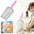 thumbnail image 2 of Pala de juguete para la playa con agujeros finos, pala de acero inoxidable con forma de gato y pollo, pala para arena de playa, pala para excavar, 2 of 8