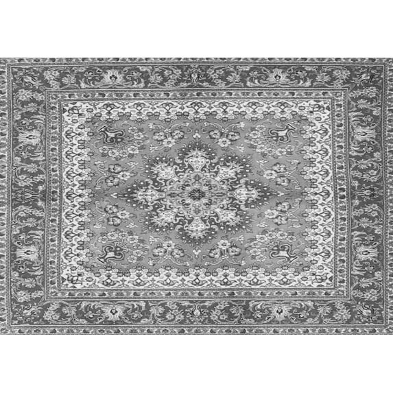 Ahgly Company Indoor Rectangle Persian Gray Traditional Area Rugs, 7' x 9'