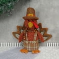 thumbnail image 2 of WD-Forest Thanksgiving Decorations Indoor 11inch Turkey Stuffed Animal Home Decor Fall Gifts Thanksgiving Party Turkey Plush Doll Tired Tray Table Decor - A, 2 of 5