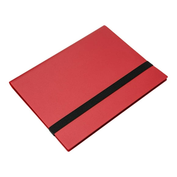 Album Display Binder 9 Pocket Trading Binder for Game Cards Business Cards Red